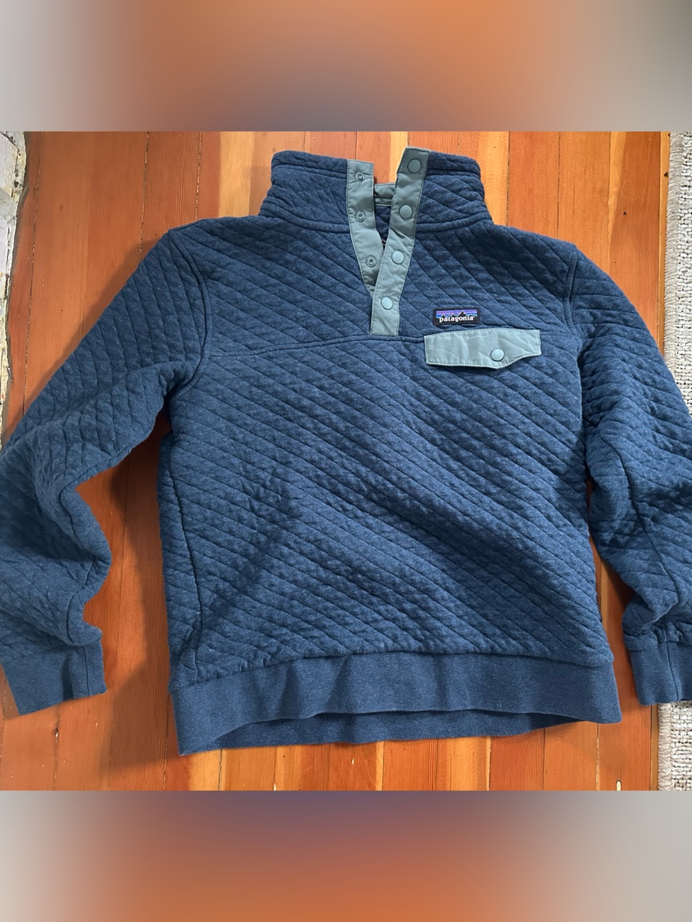 Patagonia women’s Quilted Zip-Up Sweater Jacket - Navy